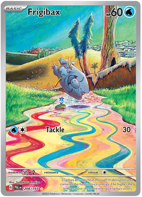 Frigibax Illustration - Paldea Evolved