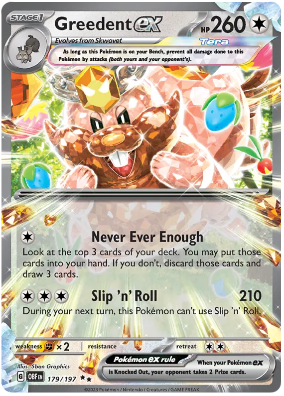 Greedent EX - Obsidian Flames