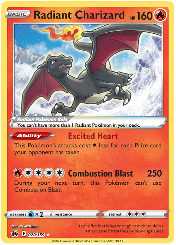 Radiant Charizard Crown Zenith