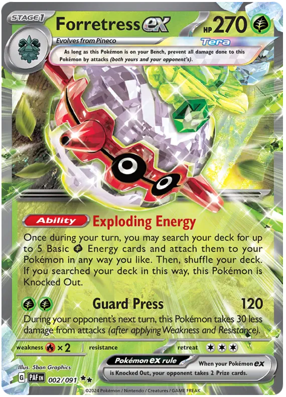 Forretress EX - Paldean Fates
