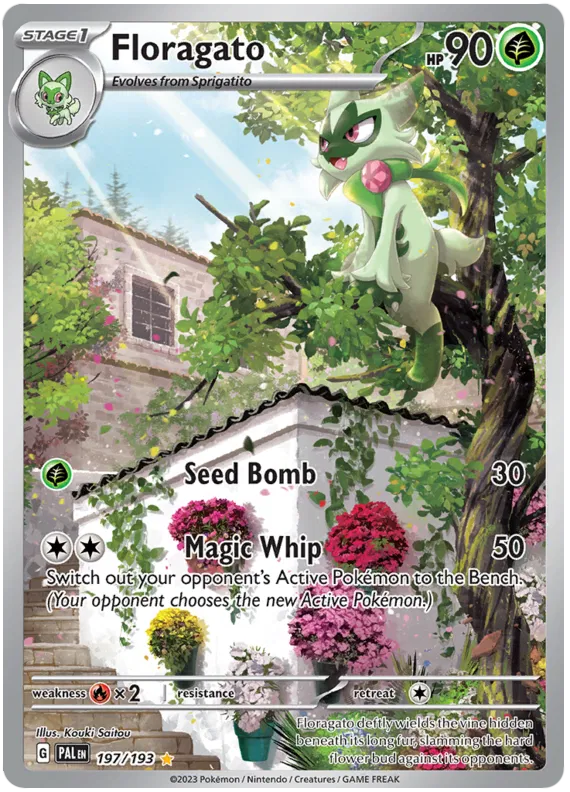Floragato Illustration - Paldea Evolved