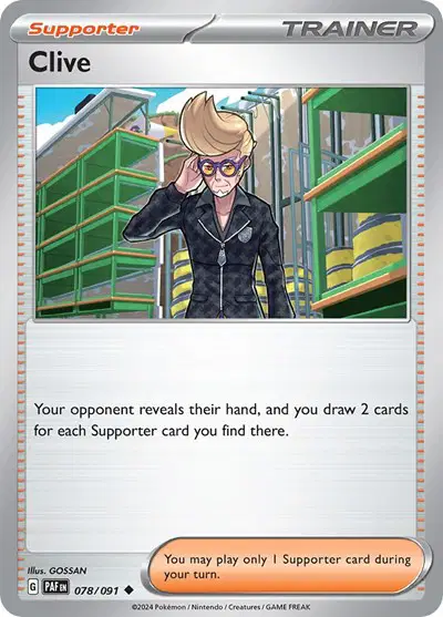 Clive Reverse Holografico - Paldean Fates