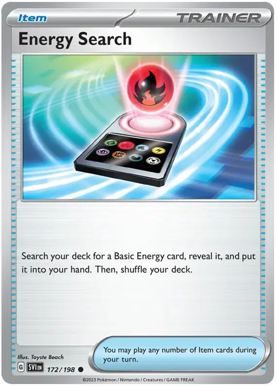 Energy Search Reverse Holografico - Scarlet & Violet Base Set