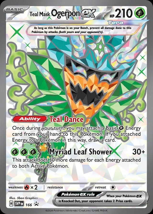 Teal Mask Ogerpon EX Full Art - Scarlet & Violet Promo