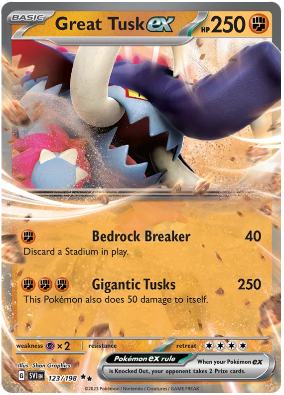 Great Tusk EX - Scarlet & Violet Base Set
