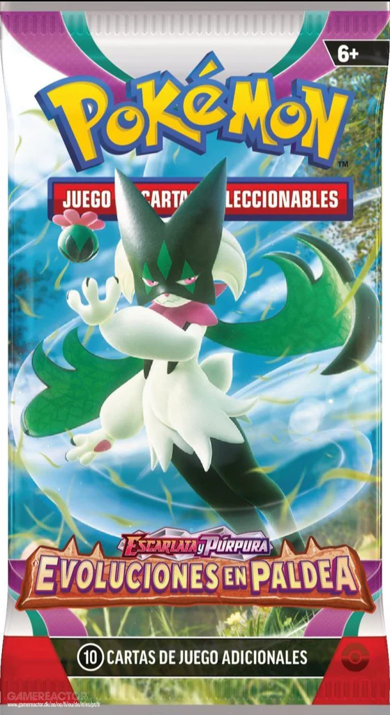Sobre de Pokemon Evoluciones en Paldea