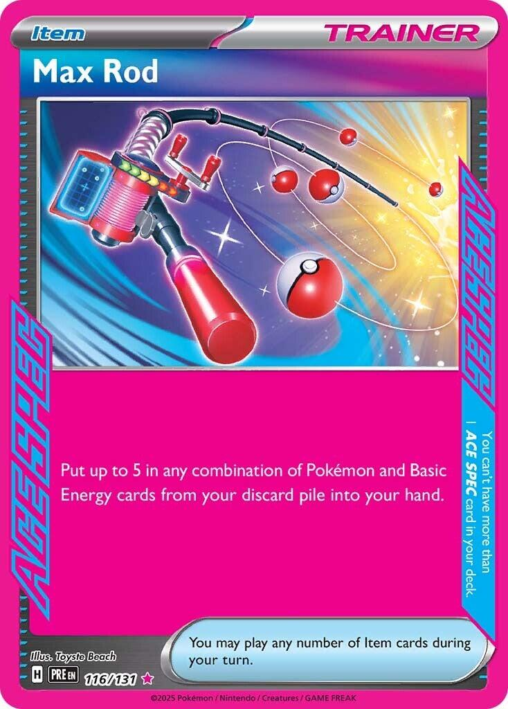 Max Rod Ace Spec - Prismatic Evolutions