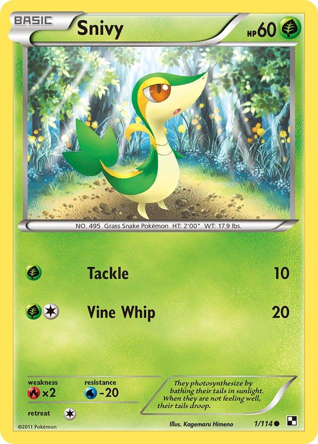 Snivy - Black & White