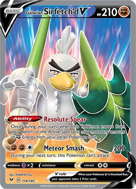 Galarian Sirfetch'd V Full Art - Vivid Voltage