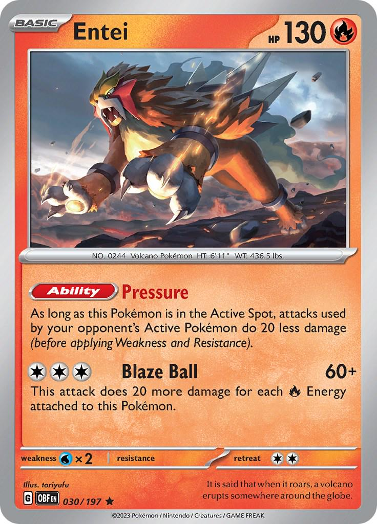 Entei Holografico - Obsidian Flames