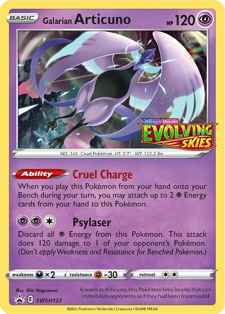 Galarian Articuno Pre Release Evolving Skies - Sword & Shield Promo