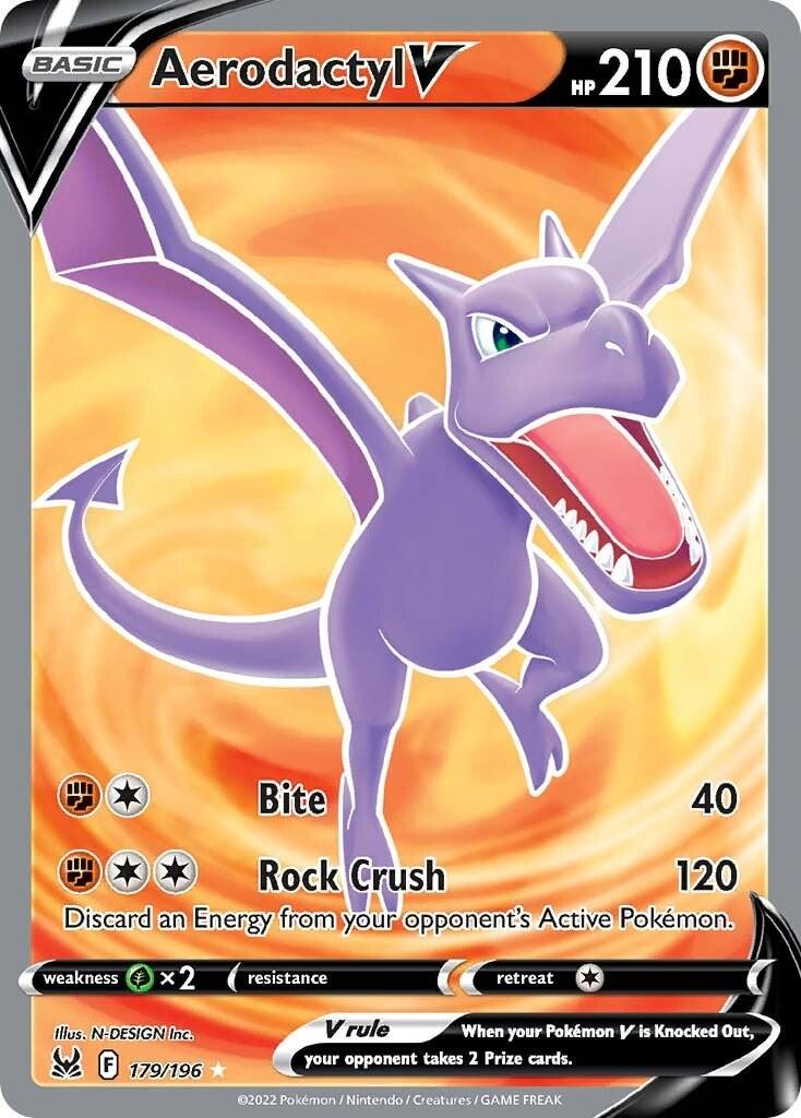 Aerodactyl V Full Art - Lost Origin