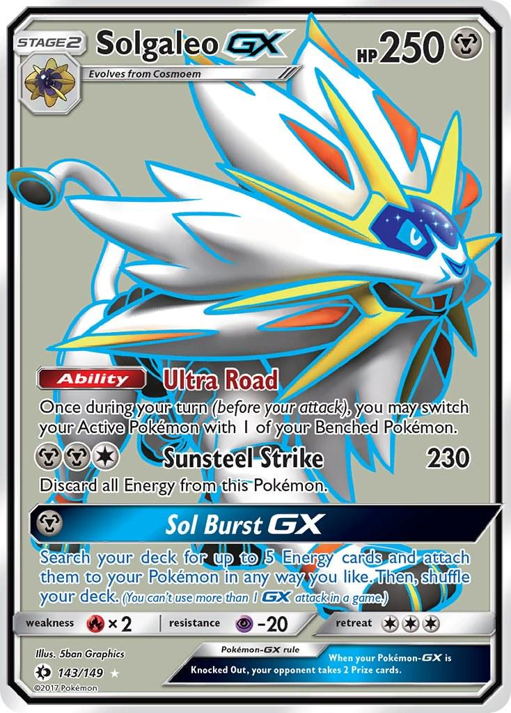 Solgaleo GX Full Art - Sun & Moon Base Set