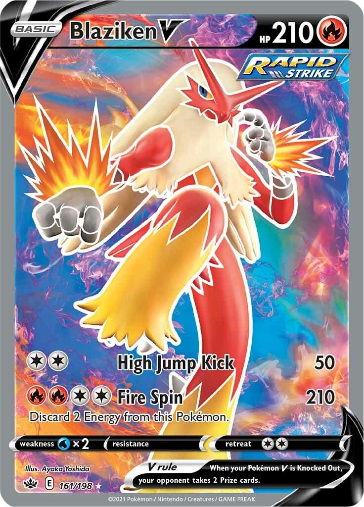 Blaziken V Full Art - Chilling Reign