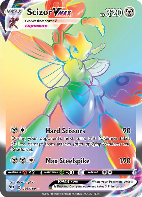 Scizor VMAX Rainbow - Darkness Ablaze