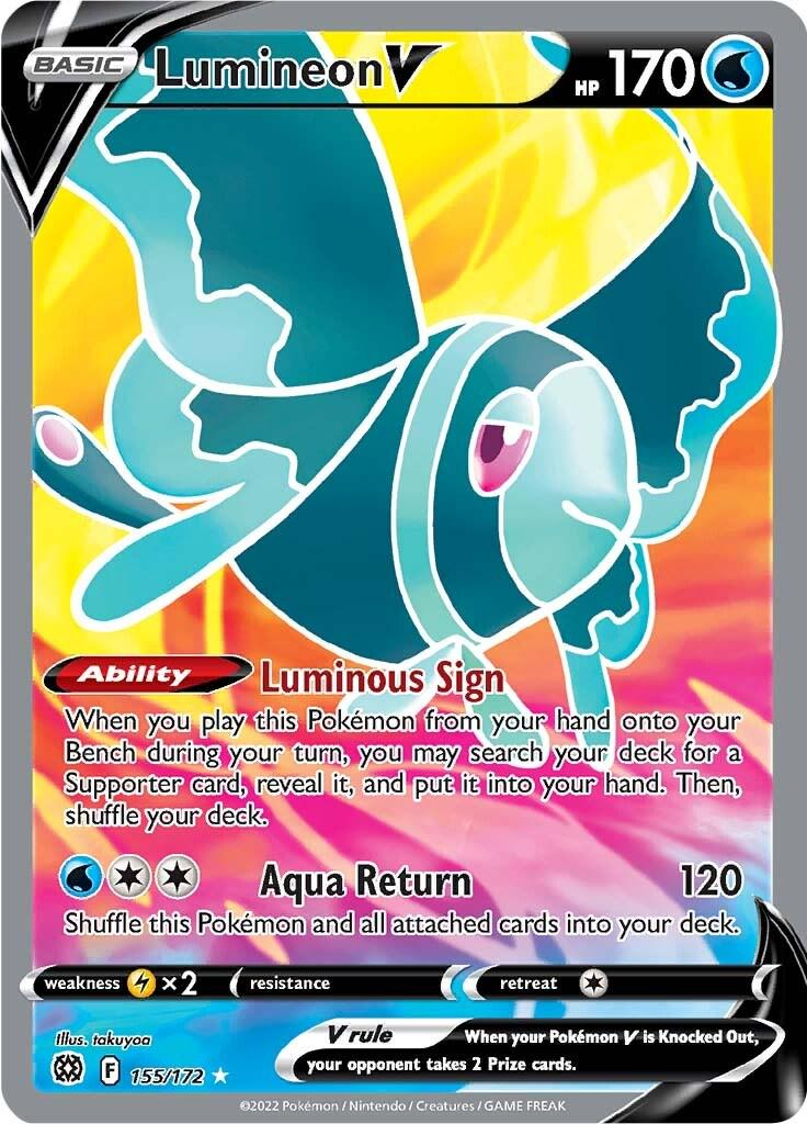 Lumineon V Full Art - Brilliant Stars