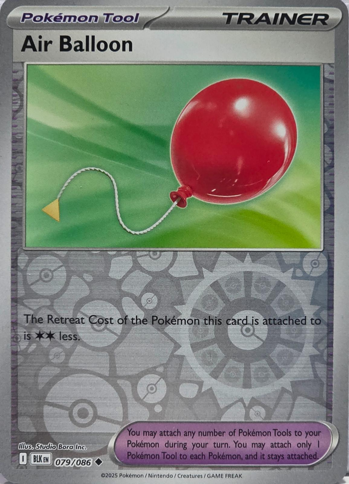 Air Balloon Reverse Holografico - Black Bolt