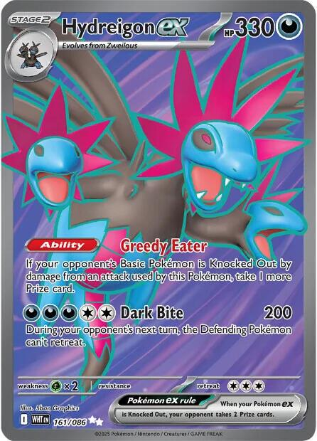 Hydreigon EX Full Art - White Flare