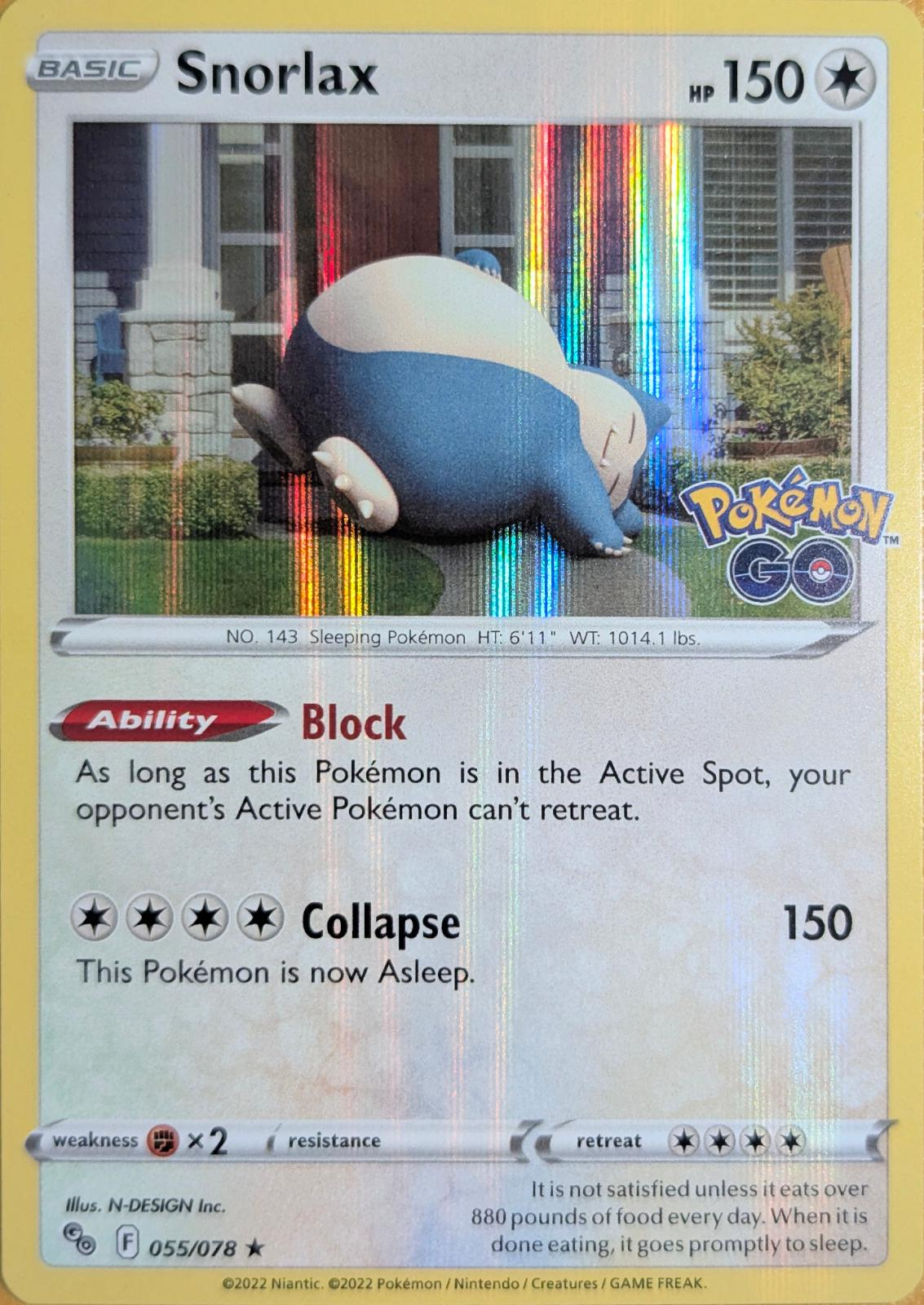 Snorlax Holografico - Pokemon Go