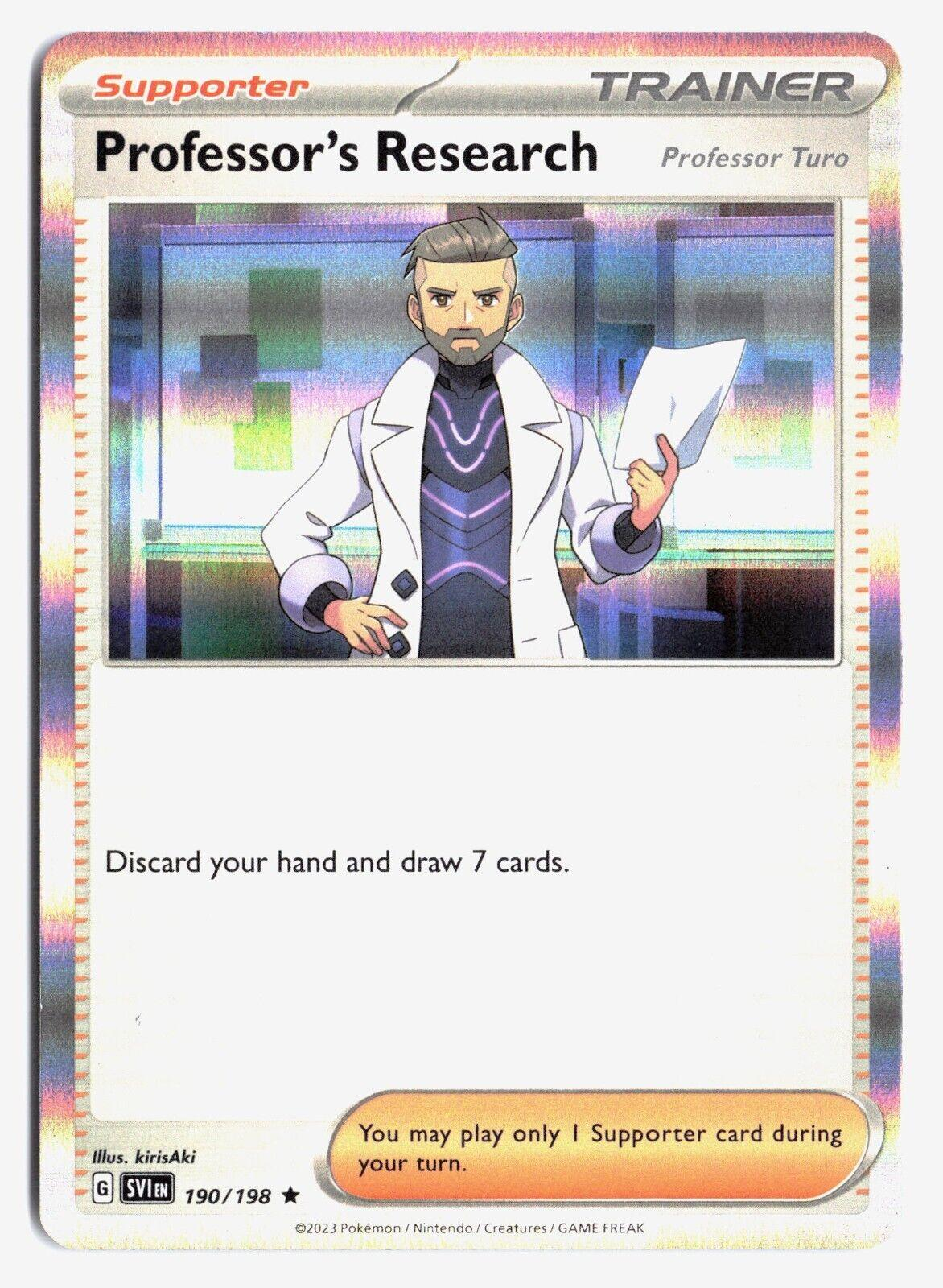 Professor's Research (Turo) Holografico - Scarlet & Violet Base Set