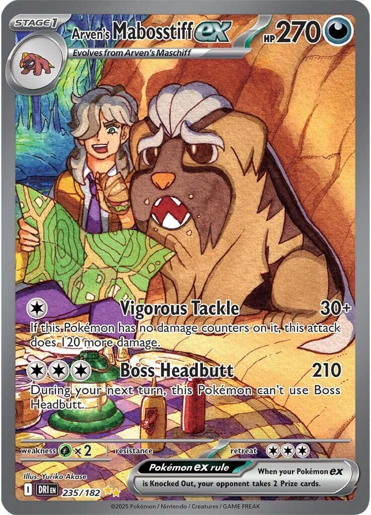 Arven's Mabosstiff EX Special Illustration - Destined Rivals