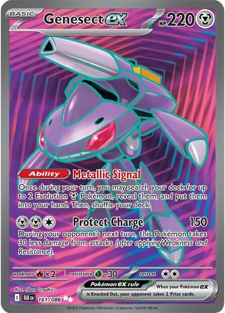 Genesect EX Full Art - Black Bolt