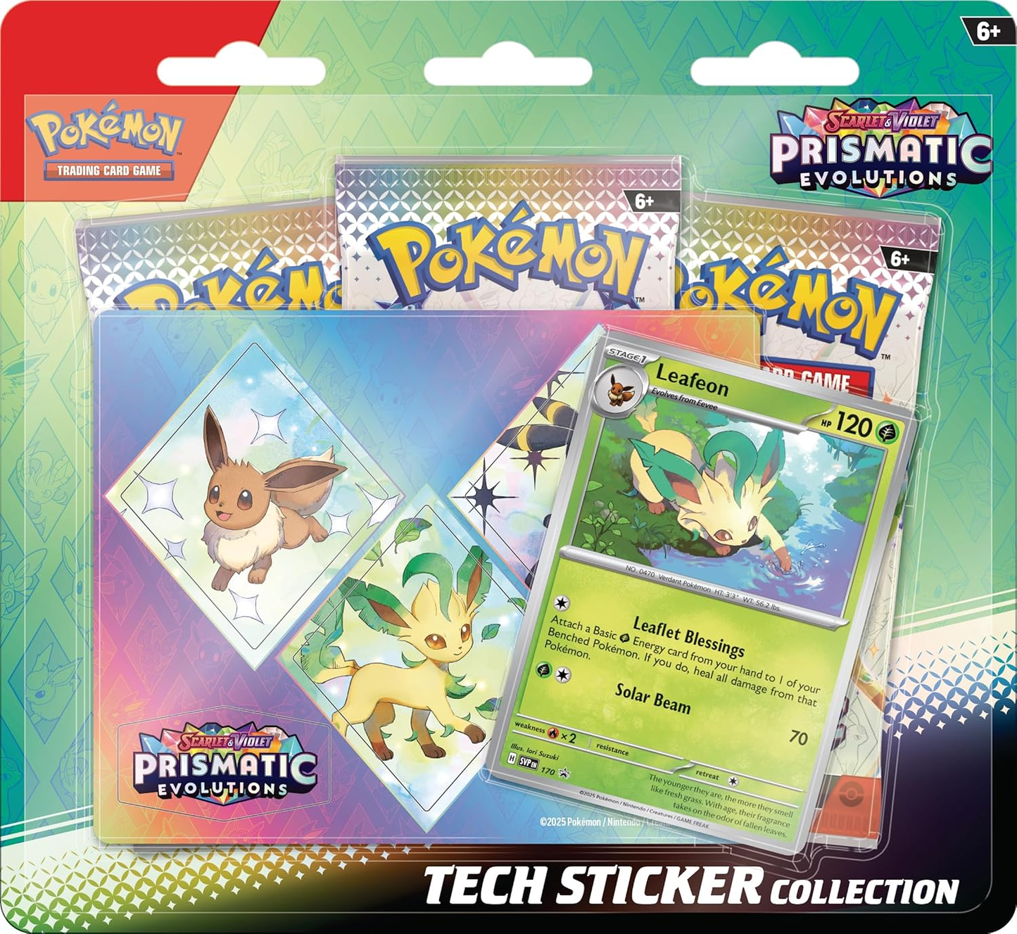 Prismatic Evolutions Tech Sticker Leafeon