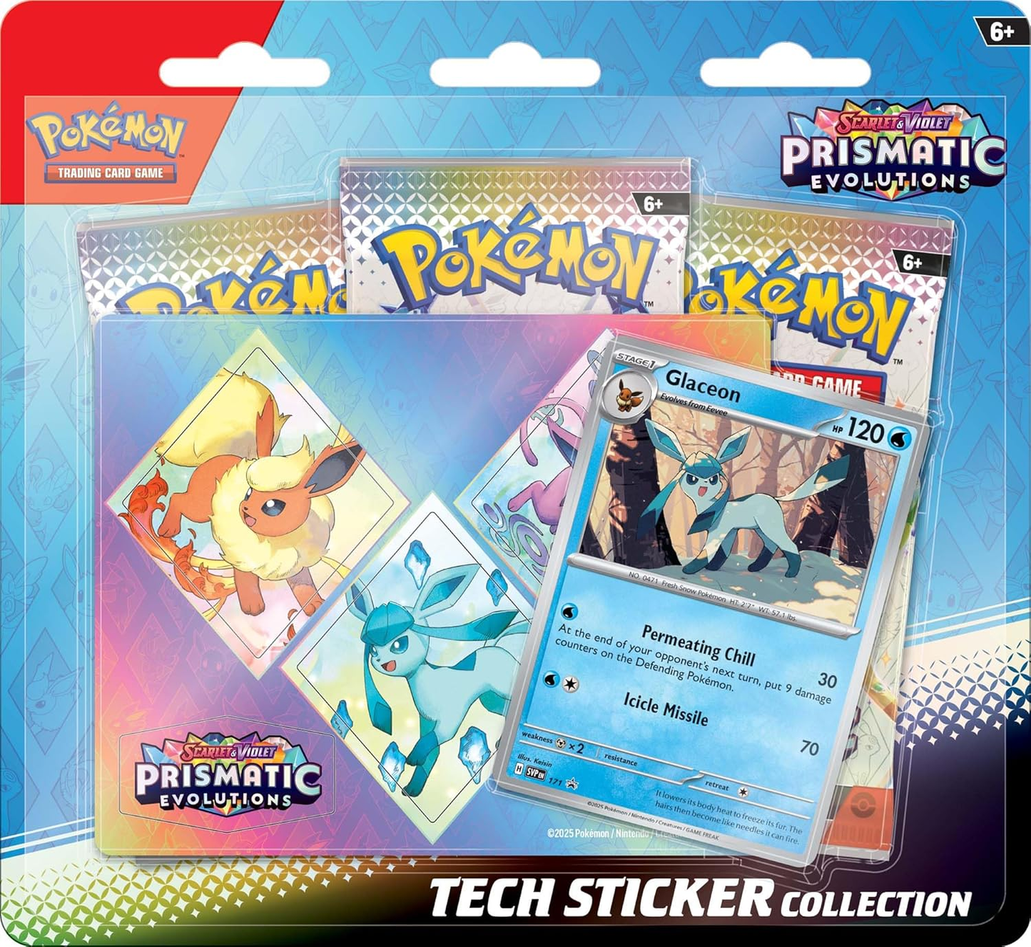 Prismatic Evolutions Tech Sticker Glaceon