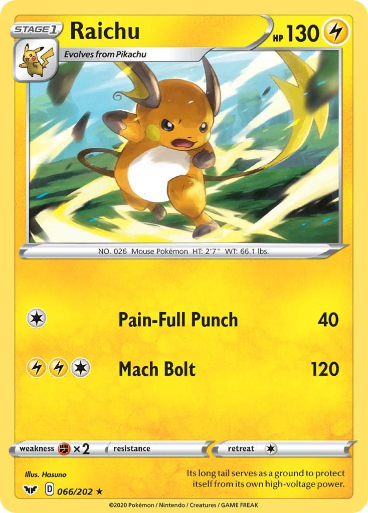 Raichu - Sword & Shield Base Set