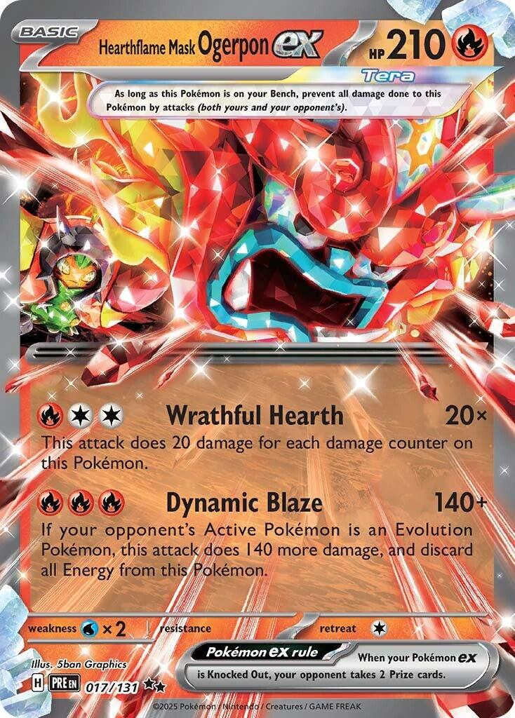 Hearthflame Mask Ogerpon EX - Prismatic Evolutions