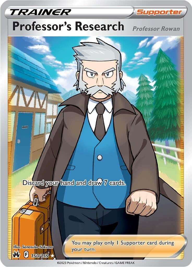 Professor's Research Full Art (Rowan) - Crown Zenith