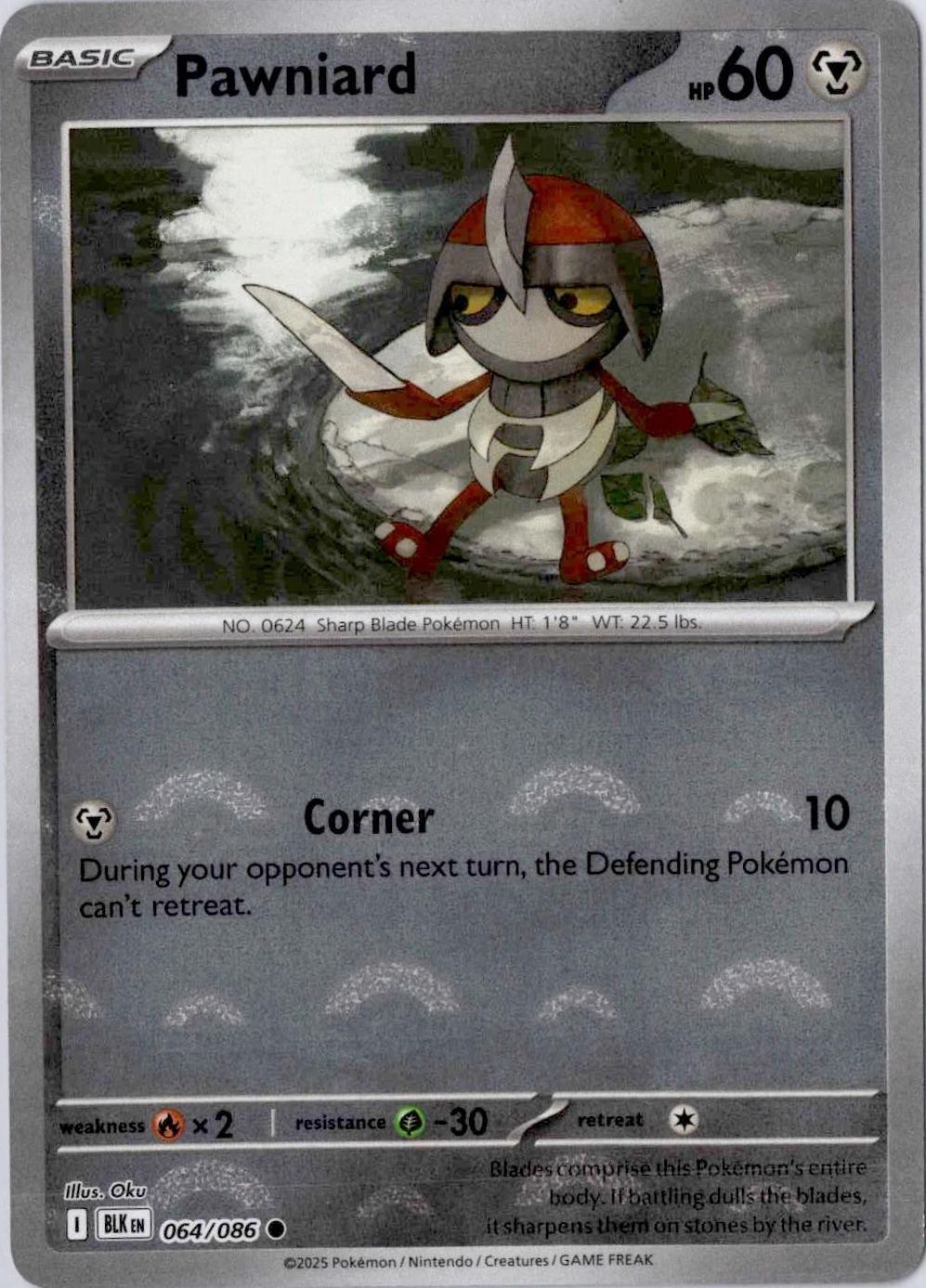 Pawniard Poke Ball - Black Bolt