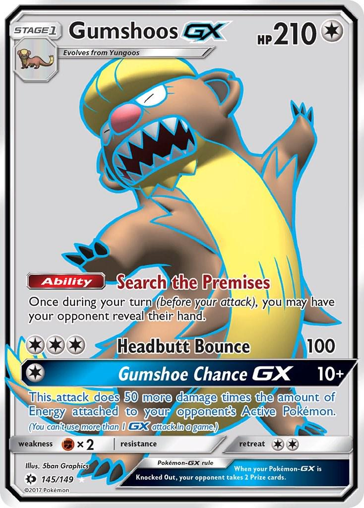 Gumshoos GX Full Art - Sun & Moon Base Set