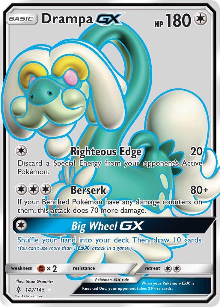 Drampa GX Full Art (LP) - Guardians Rising