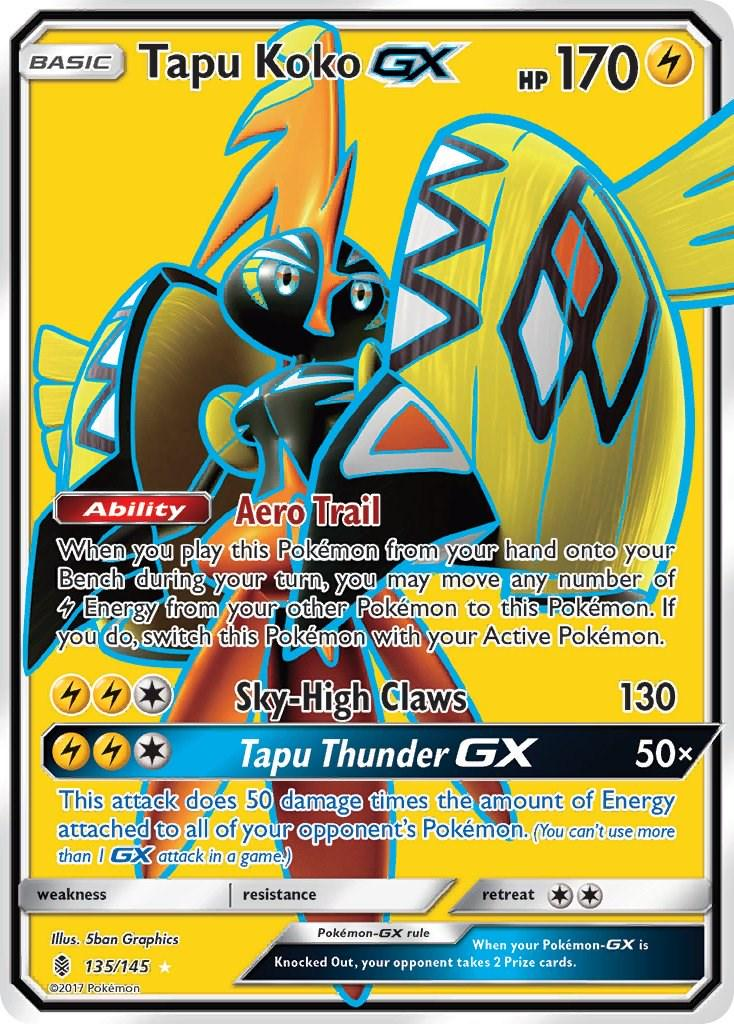 Tapu Koko GX Full Art - Guardians Rising