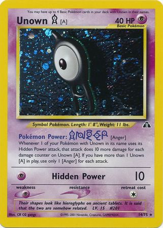 Unown A Neo Génesis