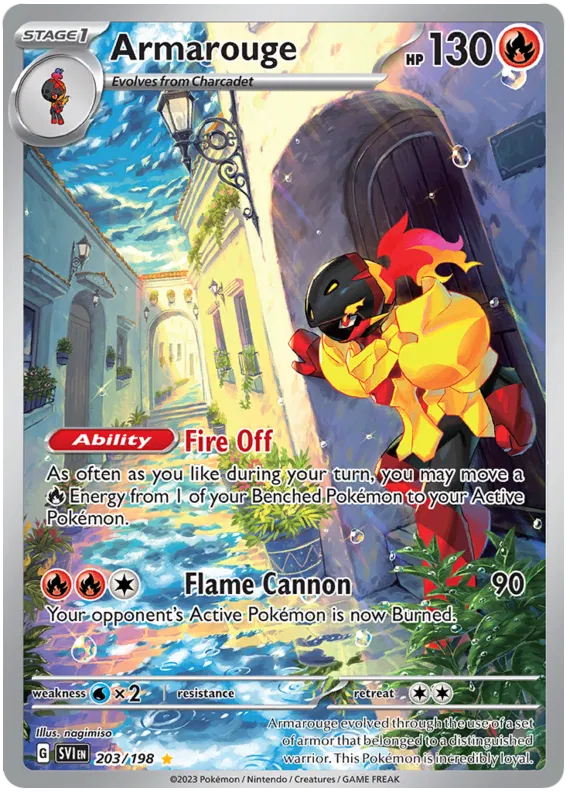 Armarouge Illustration - Scarlet & Violet Base Set