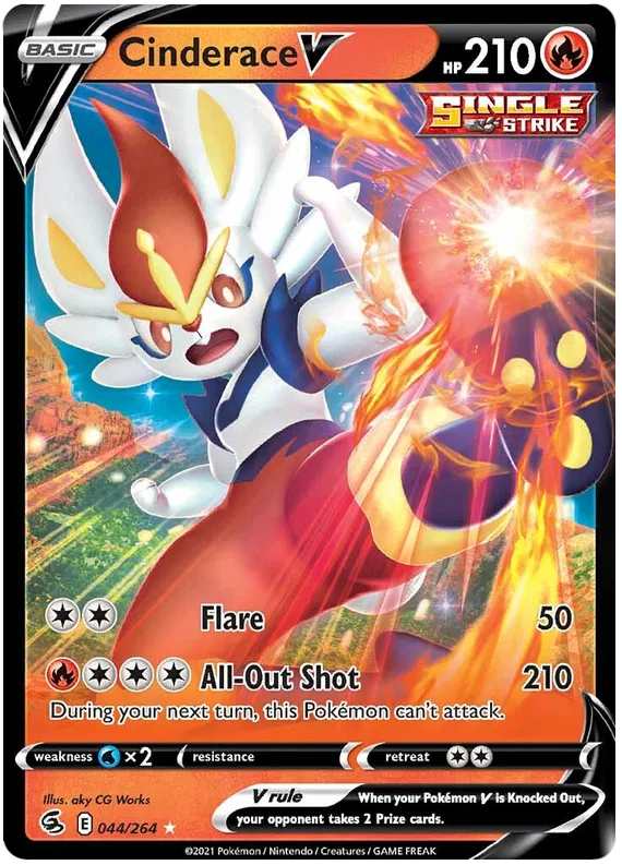Cinderace V 44 - Fusion Strike
