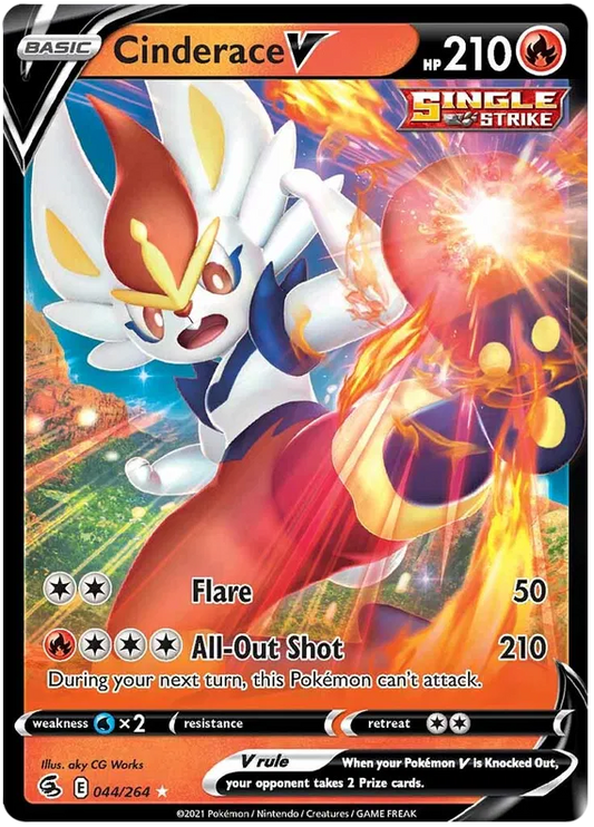 Cinderace V 44 - Fusion Strike