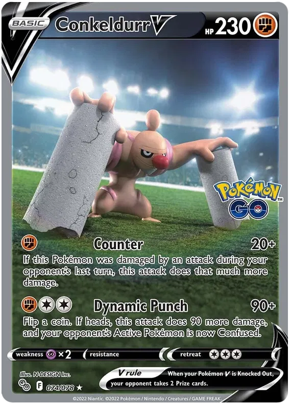 Conkeldurr V Arte Alternativo de Pokemon GO