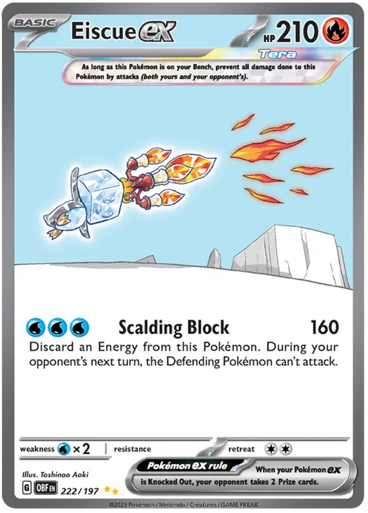 Eiscue EX Special Illustration - Obsidian Flames