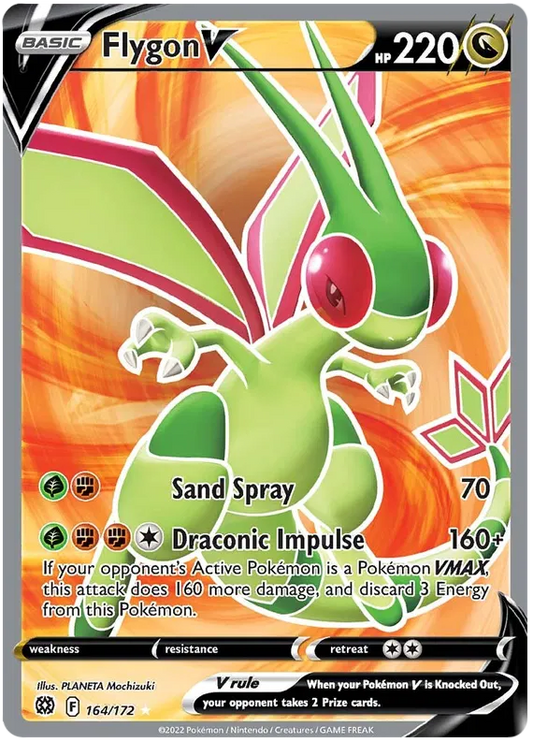 Flygon V Full Art - Brilliant Stars