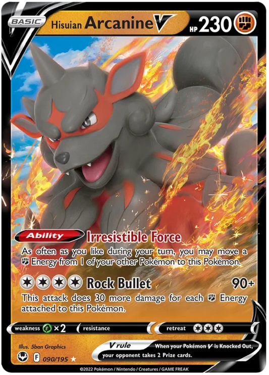 Hisuian Arcanine V - Silver Tempest