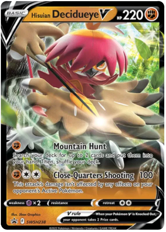 Hisuian Decidueye V - Sword & Shield Promo