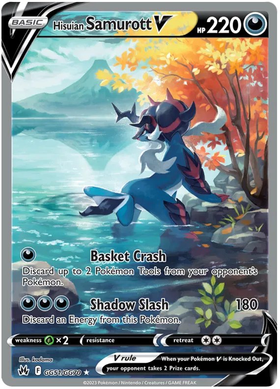 Hisuian Samurott V Galarian Gallery - Crown Zenith