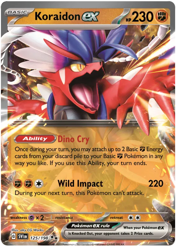 Koraidon EX - Scarlet & Violet Base Set