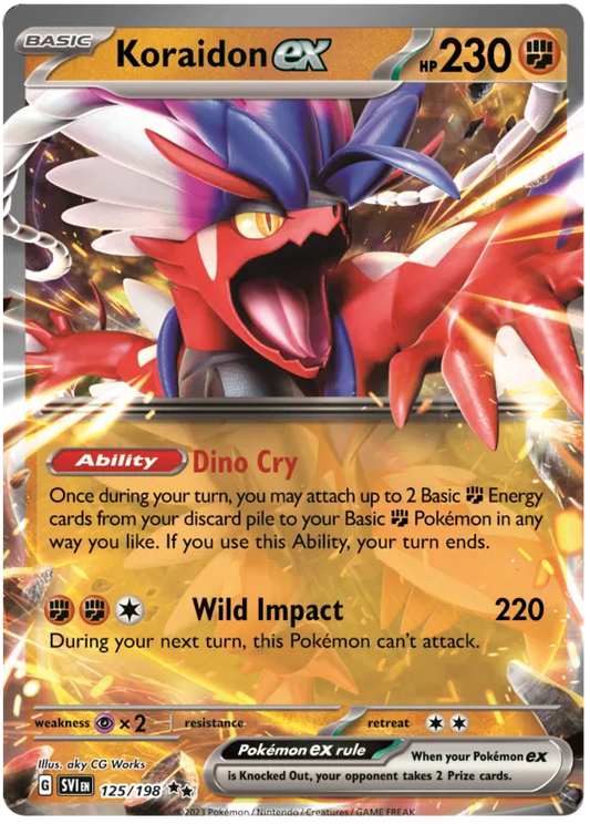 Koraidon EX - Scarlet & Violet Base Set