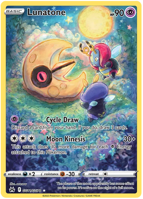 Lunatone Galarian Gallery - Crown Zenith