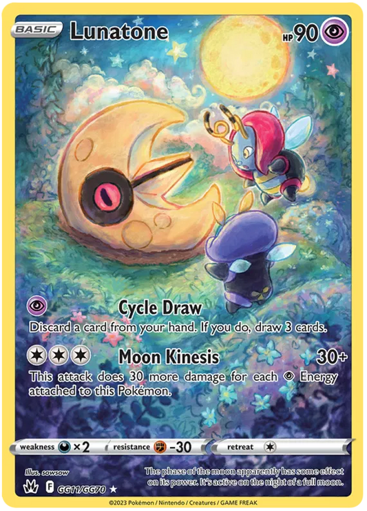 Lunatone Galarian Gallery - Crown Zenith