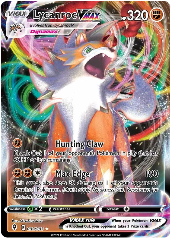 Lycanroc VMAX Evolving Skies